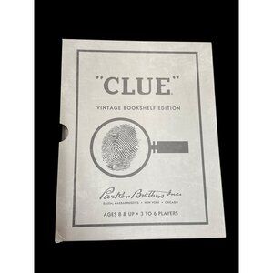 WS Game Company Vintage Bookshelf Edition Clue Board Game New in Box